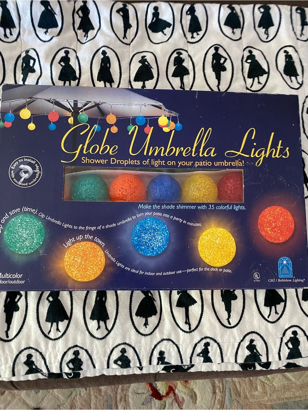 New Umbrella Patio String Lights Indoor Outdoor 26 Feet